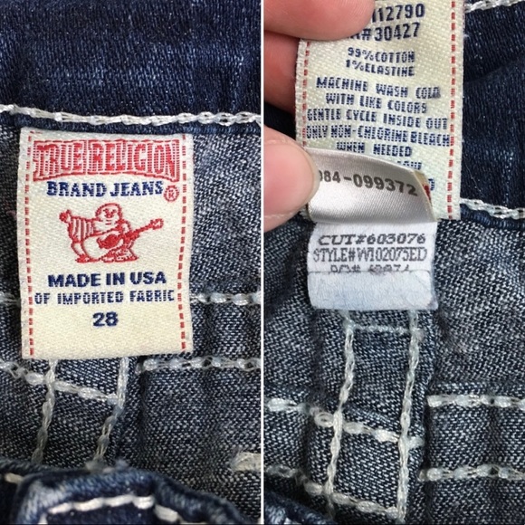 True Religion Joey Big T Dark Wash FlareJean - Picture 6 of 6